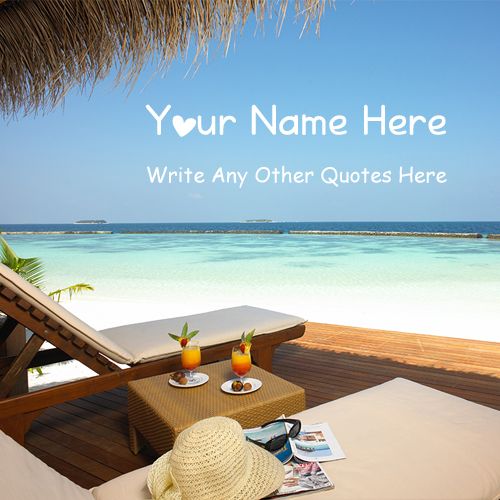 Maldives Beach Baros On Writing Your Name Pictures - My Name Pix